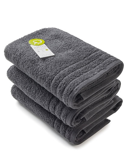 Organic Hand Towel 60 x 110 cm Black