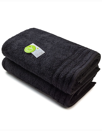 Organic Bath Towel 70 x 140 cm Black