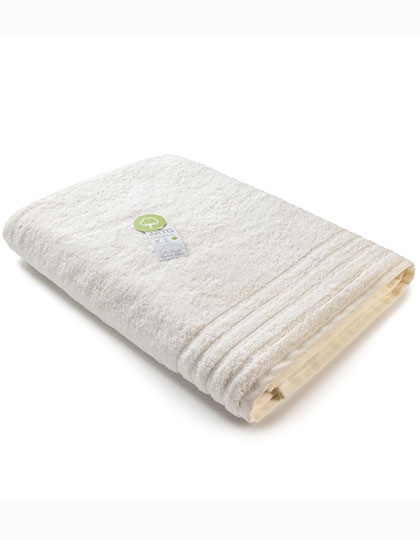 Organic Beach Towel 100 x 180 cm White