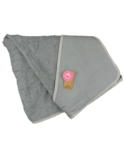 PRINT-Me Baby Hooded Towel 100 x 100 cm Light Pink