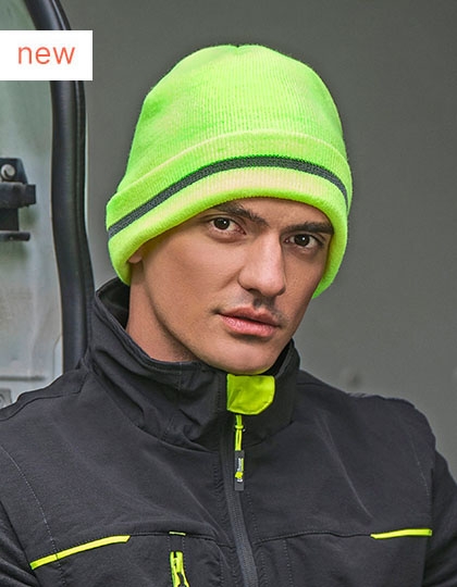 Workout Beanie Recycled One Size Yellow Fluo
