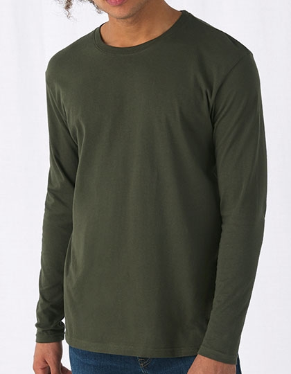 Mens T-Shirt #E150 Long Sleeve XL Dark Grey