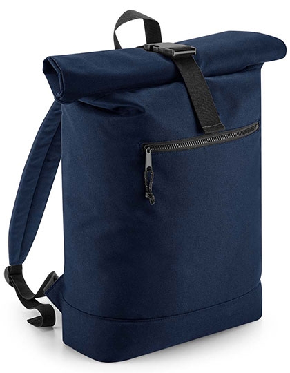 Recycled Roll-Top Backpack 32 x 44 x 13 cm Navy