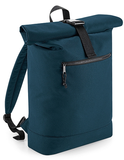 Recycled Roll-Top Backpack 32 x 44 x 13 cm Petrol