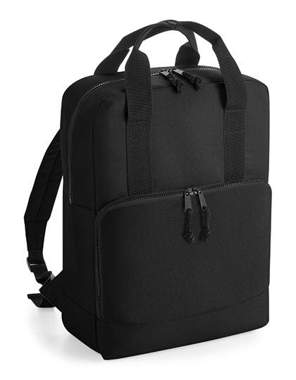 Recycled Twin Handle Cooler Backpack 40 x 30 x 14 cm Black
