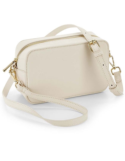 Boutique Structured Cross Body Bag 21 x 13 x 7 cm Oyster