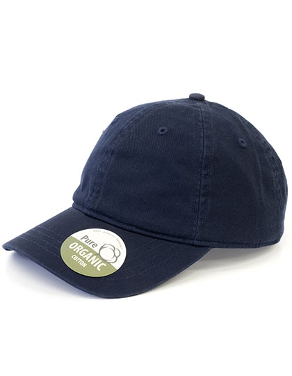 Organic Cotton Cap Unstructured One Size Navy