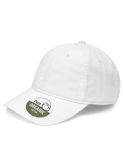 Organic Cotton Cap Unstructured One Size White