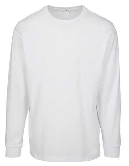 Long Sleeve Tee With Cuffrib XXL White