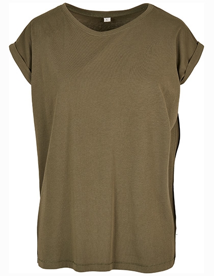 Ladies Organic Extended Shoulder Tee XS Olive