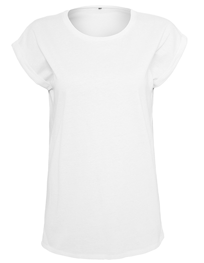Ladies Organic Extended Shoulder Tee L White