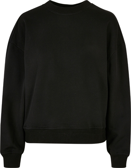 Ladies Oversized Crewneck Sweatshirt 4XL Black