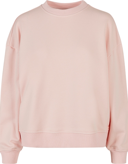 Ladies Oversized Crewneck Sweatshirt 5XL Pink