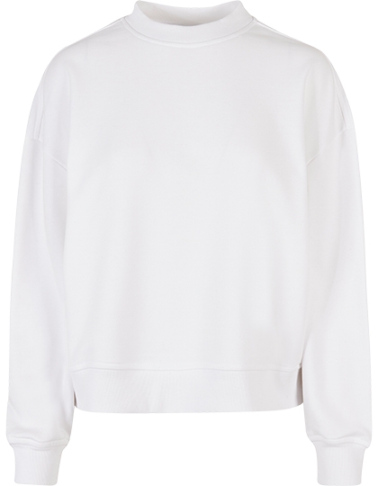 Ladies Oversized Crewneck Sweatshirt XL White