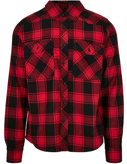 Check Shirt 5XL Red-Black