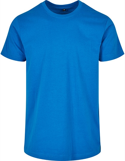 Basic Round Neck T-Shirt 4XL Cobaltblue