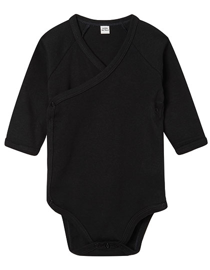 Baby Long Sleeve Kimono Bodysuit 6-12 Monate Black