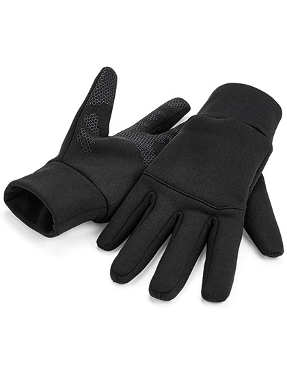 Softshell Sports Tech Gloves L/XL Black