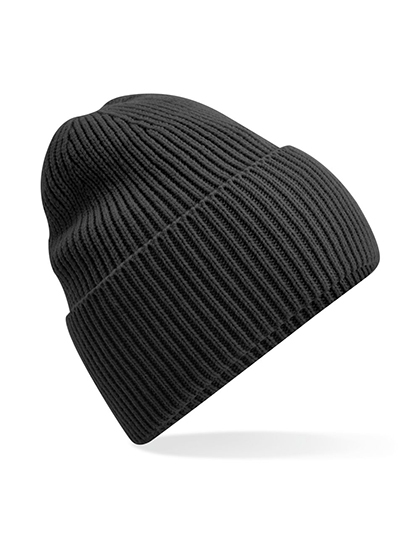 Oversized Cuffed Beanie One Size Charcoal