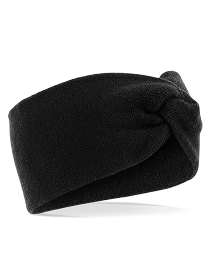 Twist Knit Headband One Size Black