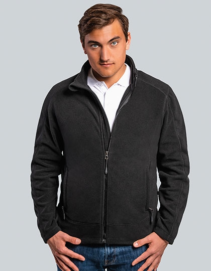 Mens Full- Zip Fleece Jacket XL Dark Grey