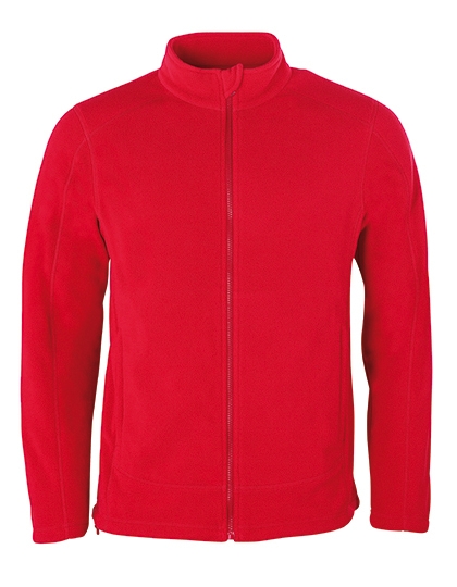 Mens Full- Zip Fleece Jacket XL Red
