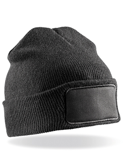 Double Knit Thinsulate Printers Beanie One Size Black