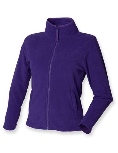 Ladies Microfleece Jacket L Purple