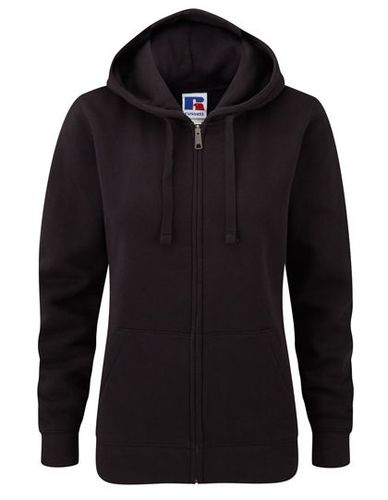 Ladies Authentic Zipped Hood Jacket XS Black