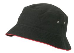 Organic Cotton Army Cap Washed One Size Black
